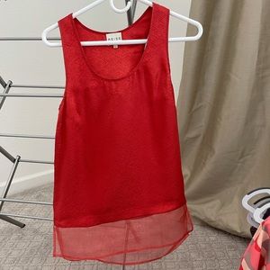 Reiss tunic tank. Red. Size 2
